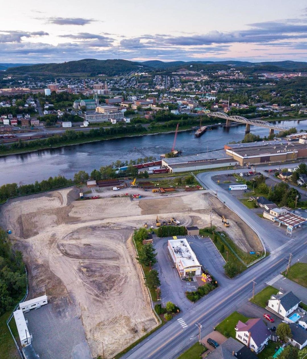 Madawaska Land Port under construction